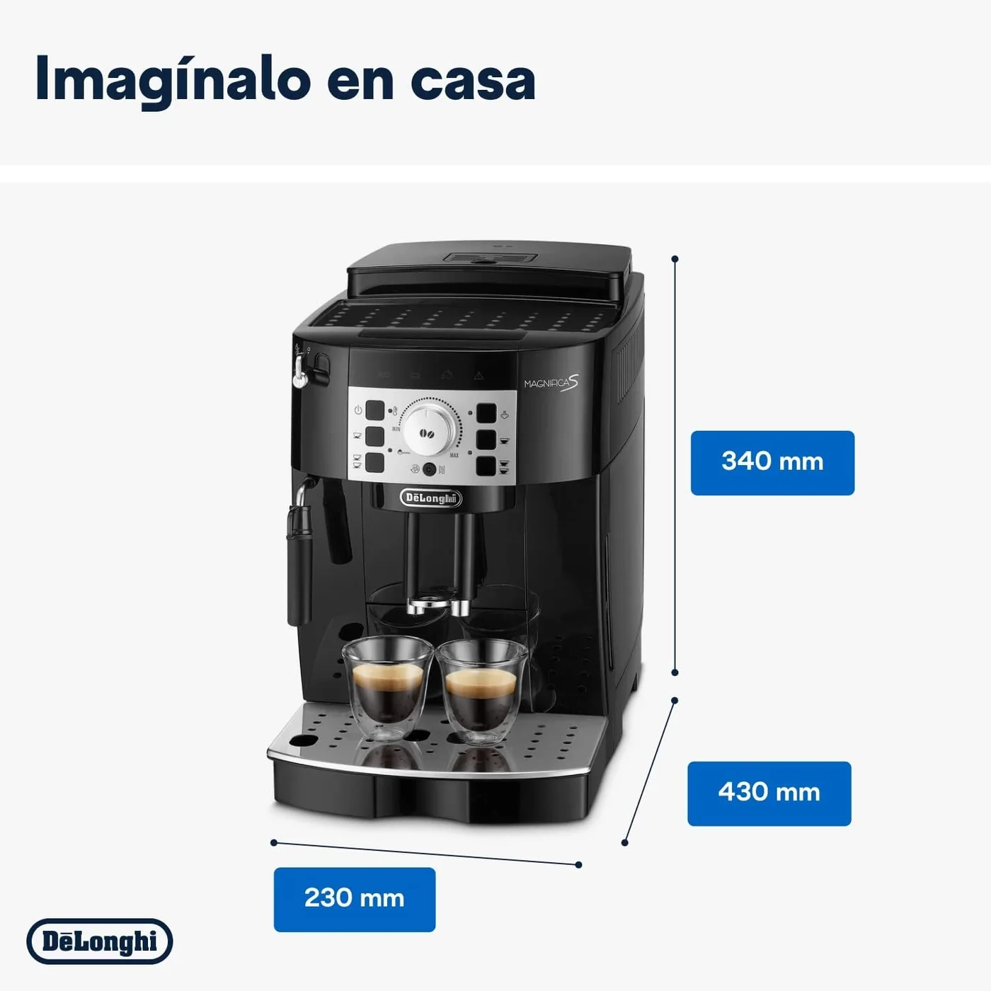Vista 3 de De'Longhi Magnifica S ECAM22.110.B